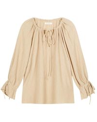 By Malene Birger - Rose Ruffled-Sleeve Blouse - Lyst