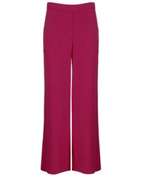 P.A.R.O.S.H. - High-Waisted Wide-Leg Trousers - Lyst