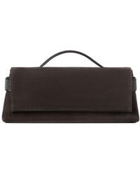 Brunello Cucinelli - Monili-Embellished Suede Clutch Bag - Lyst