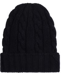 Prada - Turn-Up Brim Knitted Beanie - Lyst