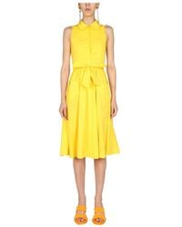 Moschino - Sleeveless Medium Length Dress - Lyst