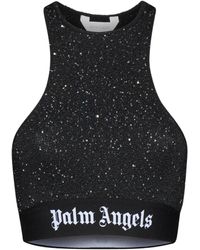 Palm Angels - Crop-Top With Logo - Lyst