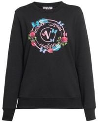 Versace Jeans Couture - Logo-Print Cotton Sweatshirt - Lyst
