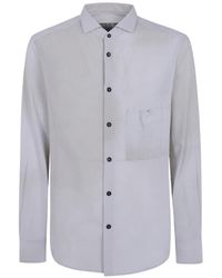 Ziggy Chen - Small Collar Pocket Shirt - Lyst