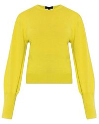 Lanvin - Crew-Neck Long-Sleeve Sweater - Lyst