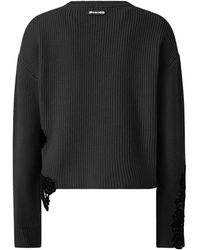 Pinko - Lace-Appliqué Crewneck Jumper - Lyst