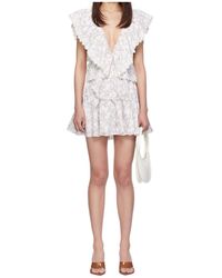 Coperni - Floral-Print Ruffled Dress - Lyst