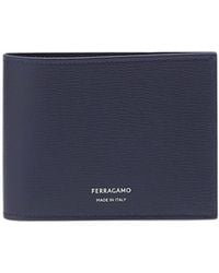 Ferragamo - Ferragamo Logo-Printed Bi-Fold Wallet - Lyst