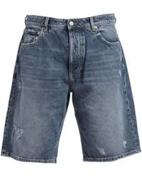 ICON DENIM - Bobby Distressed Shorts - Lyst
