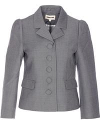 ShuShu/Tong - Shushu/Tong Lapel Buttoned Short Jacket - Lyst