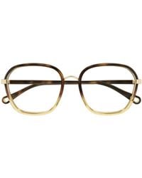 Chloé - Chloé Eyewear Square-Frame Glasses - Lyst