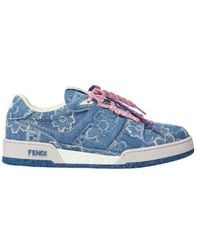 Fendi - Match Ff Jacquard Low-Top Sneakers - Lyst