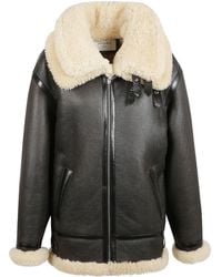 Saint Laurent - Zip-Up Long-Sleeved Jacket - Lyst