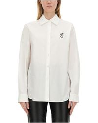 Moschino - Long Sleeve Button-Down Shirt - Lyst