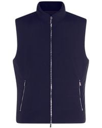Moorer - Zip-Up Stand-Collar Gilet - Lyst