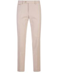 BOSS - Mid-Rise Straight-Leg Trousers - Lyst