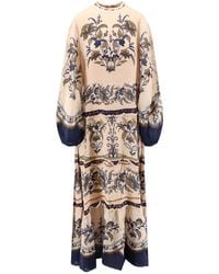 FARM Rio - Liz Puff-Sleeved Floral Maxi Dress - Lyst