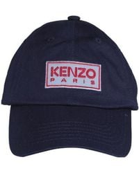 KENZO - Logo Patch Baseball Cap - Lyst