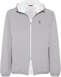 Brunello Cucinelli - Water-Resistant Zipped Hooded Jacket - Lyst