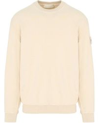 Stone Island - Crewneck Logo-Patch Sweatshirt - Lyst