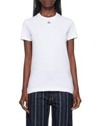Vivienne Westwood - Orb Logo-Embroidery Cotton T-Shirt - Lyst