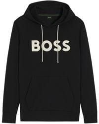 BOSS - Boss Drawstring Long-Sleeved Hoodie - Lyst