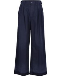 Maison Margiela - Wide-Leg Pleated Trousers - Lyst