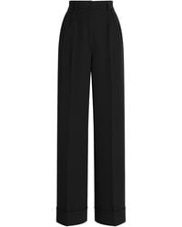 Dolce & Gabbana - Straight Leg Gabardine Trousers - Lyst
