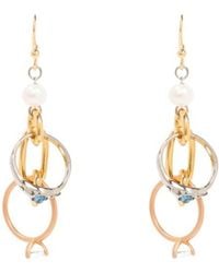 Marni - Embellished Hoop Earrings - Lyst