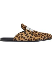 Givenchy - Leopard Printed Flat Mules - Lyst