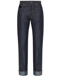 Bottega Veneta - Turn-Up Hem Straight Leg Jeans - Lyst
