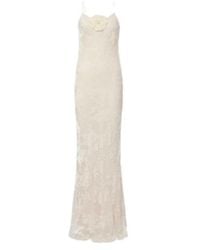 Rodarte - Devoré Floral Velvet Gown - Lyst