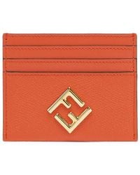 Fendi - Card Holder With Logo Detail - Lyst