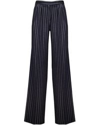 Max Mara - Pinstriped Pleated Trousers - Lyst
