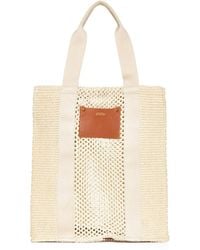 Isabel Marant - Striped Woven Top Handle Bag - Lyst