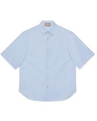 Gucci - Gg Supreme Oxford Shirt - Lyst