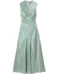 Doen - Ginette Paneled Floral-Jacquard Satin Midi Dress - Lyst