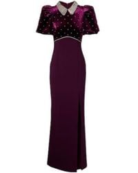 Rebecca Vallance - Charles Embellished Velvet Gown - Lyst