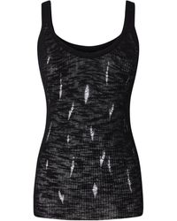 Pinko - Lightweight Rips Ribbed Tank Top - Lyst