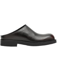 MM6 by Maison Margiela - Round-Toe Leather Mules - Lyst