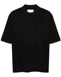Sacai - Zipped Pocket Jersey T-Shirt - Lyst