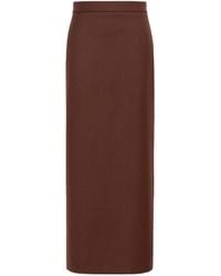 Max Mara - Straight-Cut Midi Skirt - Lyst