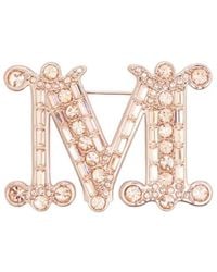 Max Mara - Letter Brooch - Lyst