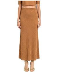 Twinset - Floral-Jacquard Slim Fit Maxi Skirt - Lyst
