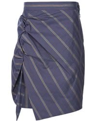 Vivienne Westwood - Striped Gathered Skirt - Lyst