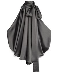 7 For All Mankind - Satin Pussy-Bow Dress - Lyst