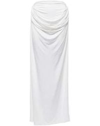 Magda Butrym - Draped Jersey Maxi Skirt - Lyst