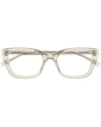 Saint Laurent - Cat-Eye Frame Glasses - Lyst
