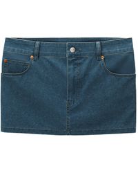 Alexander Wang - Denim Mini Skirt - Lyst