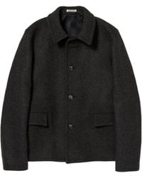 AURALEE - Button-Up Coat - Lyst